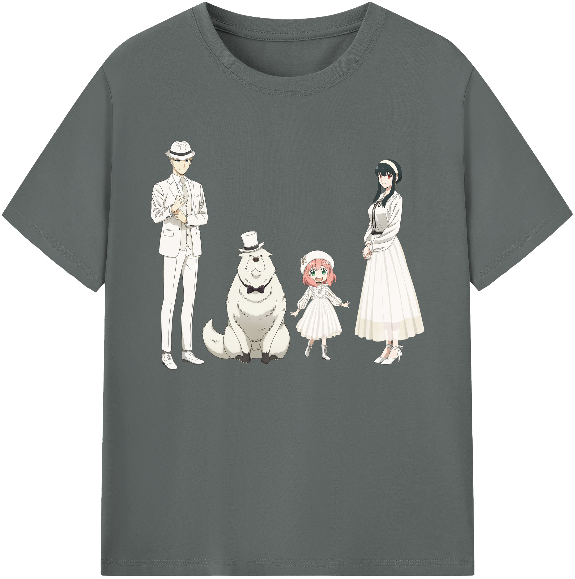 （画像用） SPY×FAMILY间谍家家酒 綿100％ メンズ半袖Tシャツ｜肌触りやわらか＆通気性